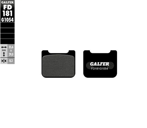 Galfer Sintered Metal Rear Brake Pads Aprilia RSV4 1000 RR ABS FD181G1054