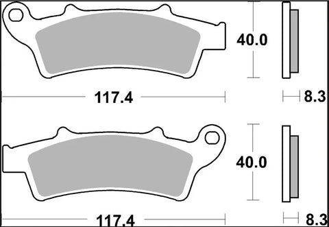 Brembo Ceramic Front Brake Pads 07045