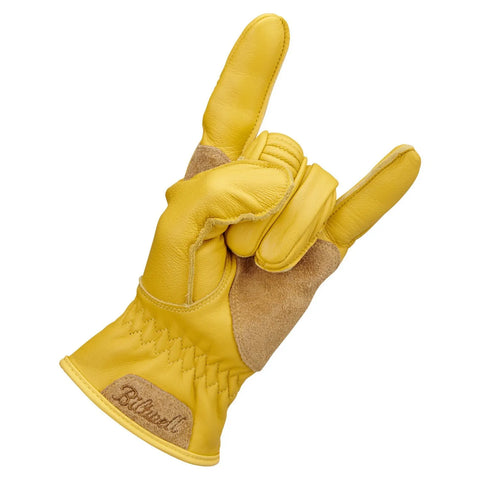 Biltwell Work Gloves 2.0 Gold