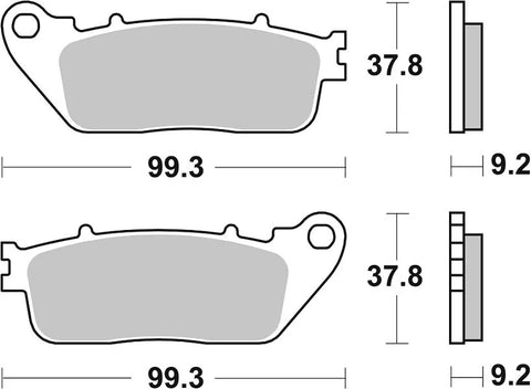 SBS Sintered Metal Rear Brake Pads 862LS