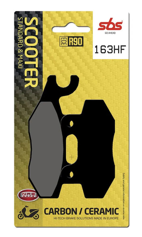 SBS Organic Front Brake Pads 163HF