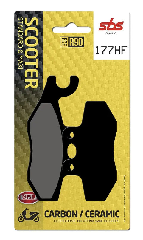 SBS Organic Front & Rear Brake Pads 177HF