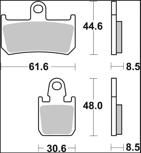Brembo Sintered Metal Front Brake Pads Yamaha VMX 1700 ABS / YZF-R1 1000 / MT-01 1700 07YA46SR