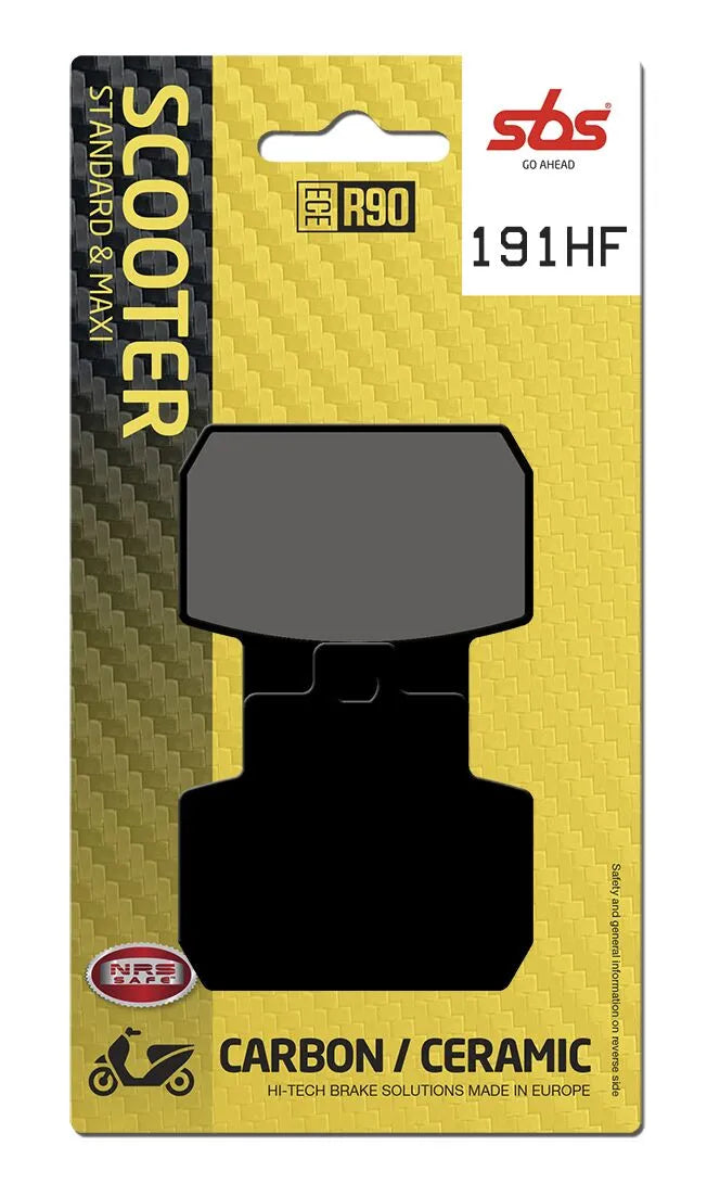 SBS Organic Rear Brake Pads 191HF