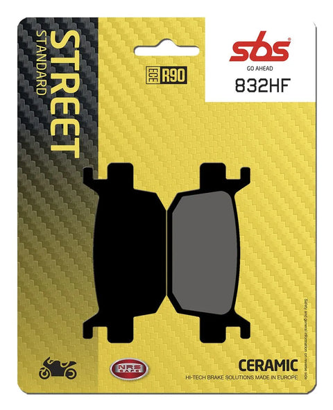SBS Organic Rear Brake Pads 832HF