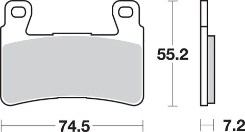 SBS Ceramic Front Brake Pads 734HS
