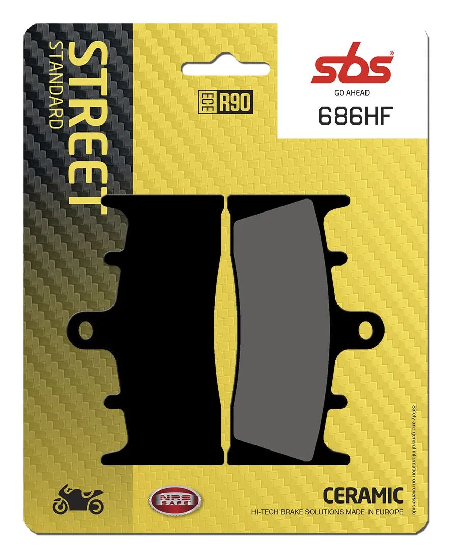 SBS Organic Front Brake Pads 686HF