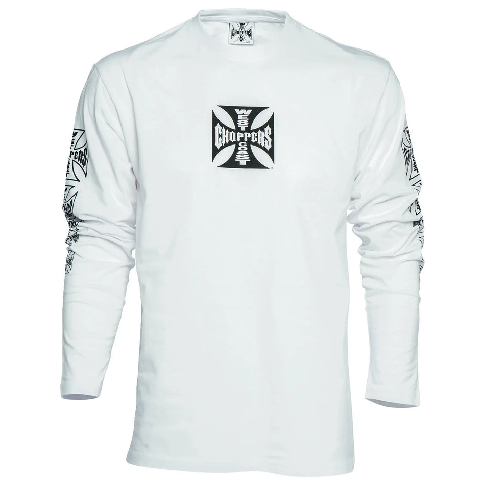 West Coast Choppers OG Cross Long Sleeve T-Shirt White