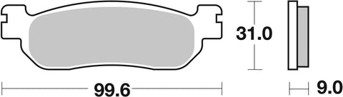 SBS Sintered Metal Rear Brake Pads 155MS