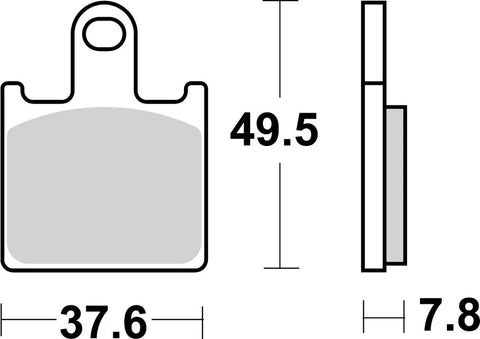 SBS Sintered Metal Front Brake Pads Kawasaki ZX-6 R 600 838DS-1