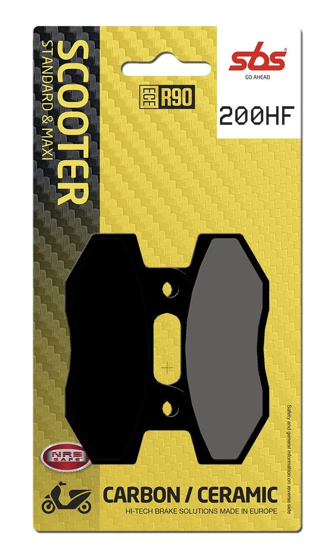 SBS Organic Front & Rear Brake Pads 200HF