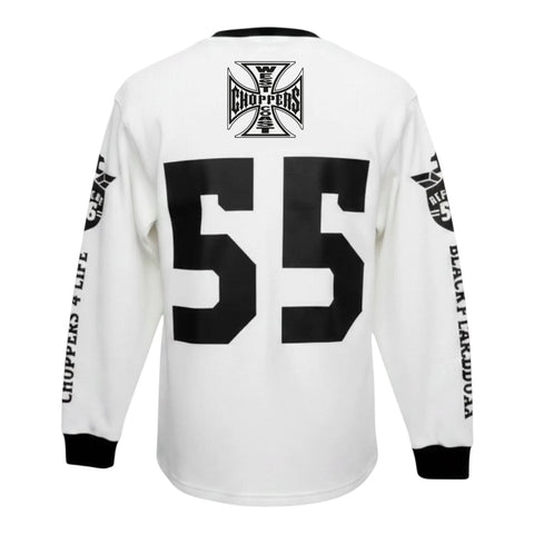 West Coast Choppers Choppers 4 Life Waffle Shirt White