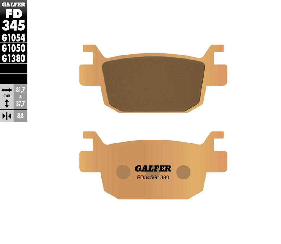 Galfer Sintered Metal Rear Brake Pads FD345G1380