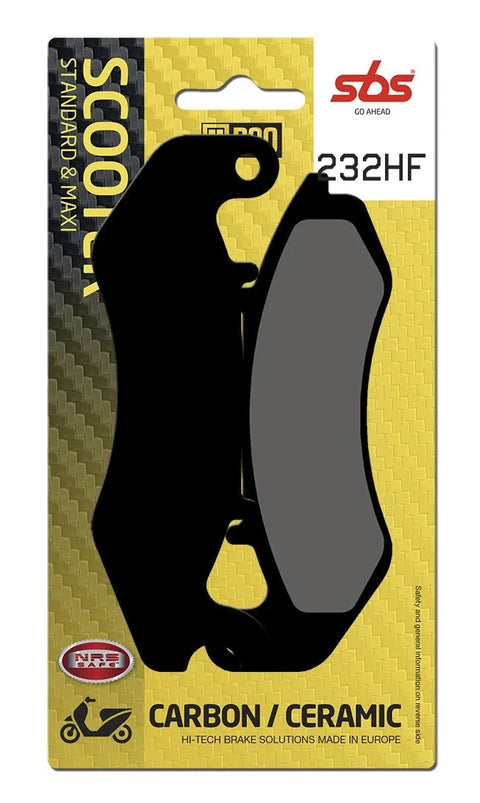 SBS Organic Front Brake Pads Keeway Cityblade 125 / Logik 125 232HF