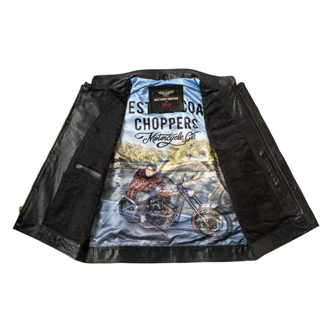 West Coast Choppers x 13 1/2 Dominator Leather Riding Vest