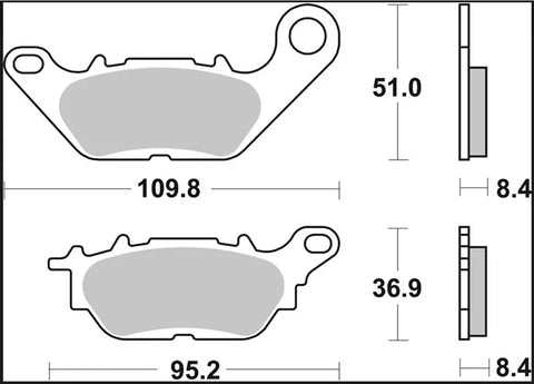 Brembo Ceramic Front Brake Pads 07YA28CC