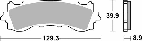 SBS Sintered Metal Front Brake Pads Honda GL 1800 ABS 952HS