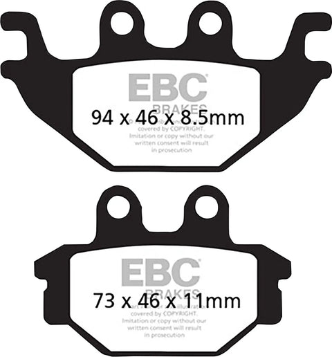 EBC Organic Rear Brake Pads SFAC377