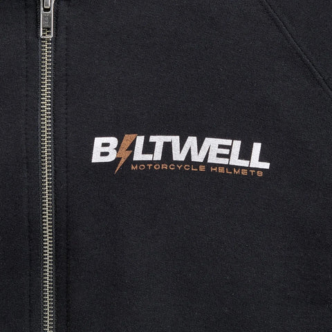 Biltwell Bolts Zip Hoodie Black