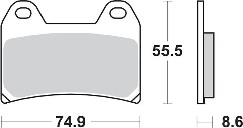 SBS Sintered Metal Front Brake Pads 706DC