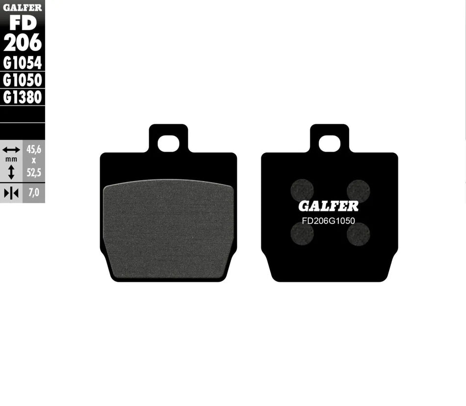 Galfer Organic Brake Pads FD206G1050