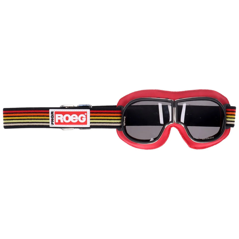 ROEG Jettson Foundry Goggle Black and Striped Strap