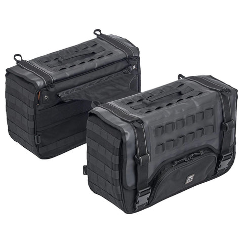 Biltwell Exfil-36 Throw-Over Saddlebags, Black