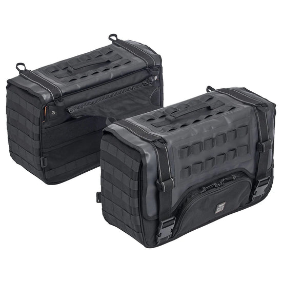 Biltwell Exfil-36 Throw-Over Saddlebags, Black