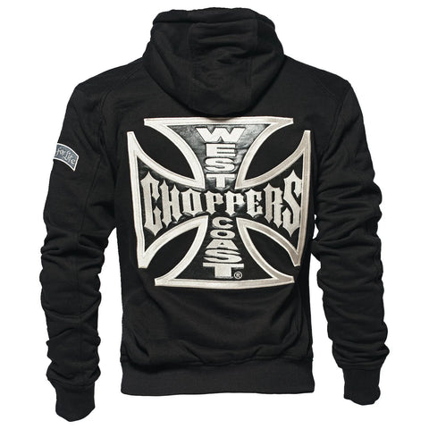 West Coast Choppers OG Classic Panel Zip Hoodie Black