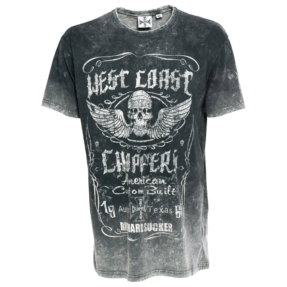 West Coast Choppers Ride Hard Sucker Vintage T-Shirt Black