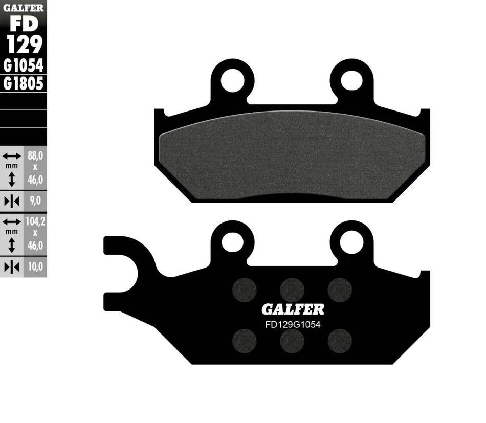 Galfer Sintered Metal Front Brake Pads Yamaha XT 600 E / XTZ 660, Cagiva Canyon 600 FD129G1054