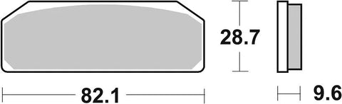 SBS Sintered Metal Front Brake Pads BMW S 1000 HP4 Race 845DS-1
