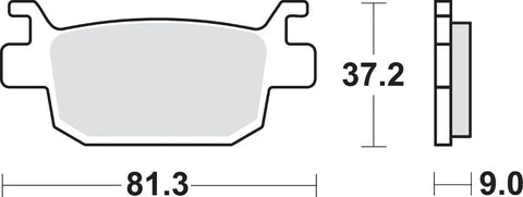 SBS Sintered Metal Rear Brake Pads 193CT