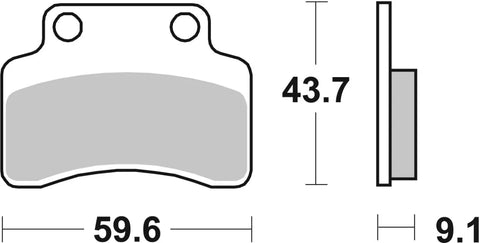 SBS Organic Front Brake Pads 141HF