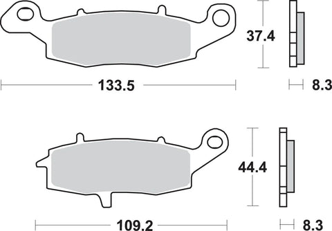 SBS Ceramic Front & Rear Brake Pads 704HS