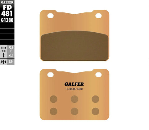 Galfer Sintered Metal Front Brake Pads FD481G1380