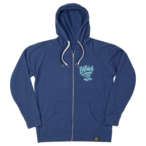 Biltwell Anvil Zip Hoodie Blue