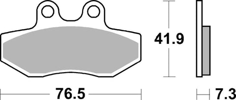 SBS Organic Front Brake Pads Aprilia RX 50 / SX 50 186HF