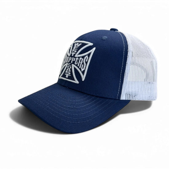 West Coast Choppers OG Cross Cap Navy/White