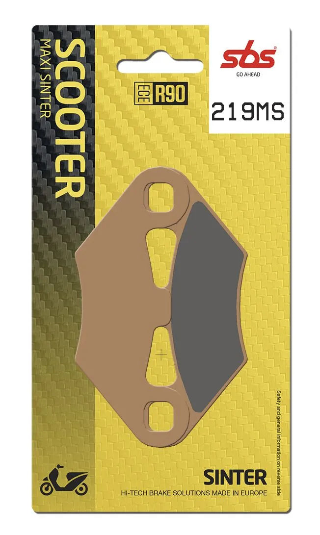 SBS Sintered Metal Rear Brake Pads Peugeot Metropolis 400 219MS
