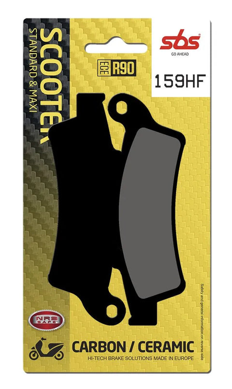 SBS Organic Front Brake Pads 159HF
