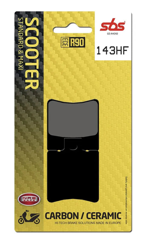 SBS Organic Front & Rear Brake Pads 143HF