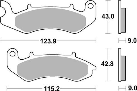 SBS Organic Front Brake Pads Keeway Cityblade 125 / Logik 125 232HF