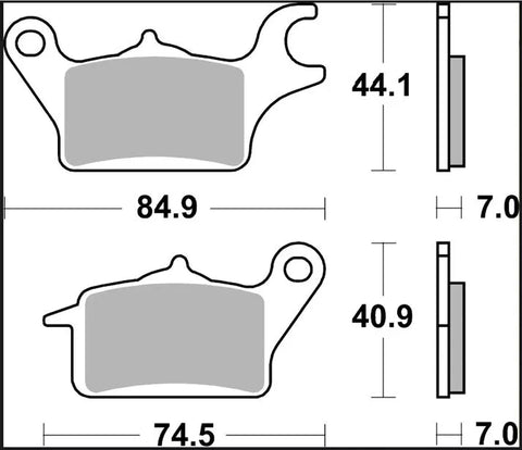 Brembo Ceramic Front Brake Pads Kawasaki Z 125 07KA30CC