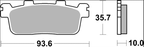 Brembo Ceramic Rear Brake Pads 07069
