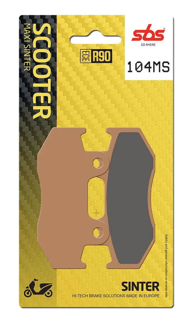 SBS Sintered Metal Front & Rear Brake Pads 104MS