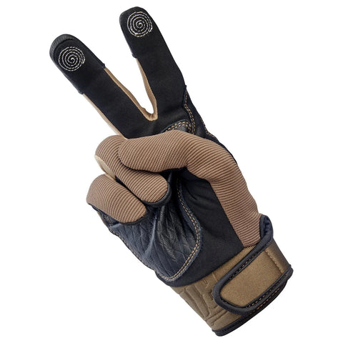 Biltwell Baja Gloves Chocolate/Black
