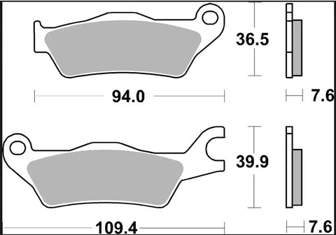 Brembo Ceramic Front Brake Pads Suzuki GSX-R 125 ABS / GSX-S 125 ABS 07SU33CC