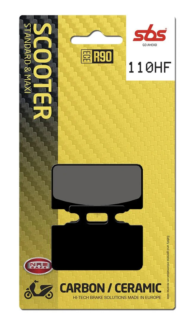 SBS Organic Front Brake Pads 110HF