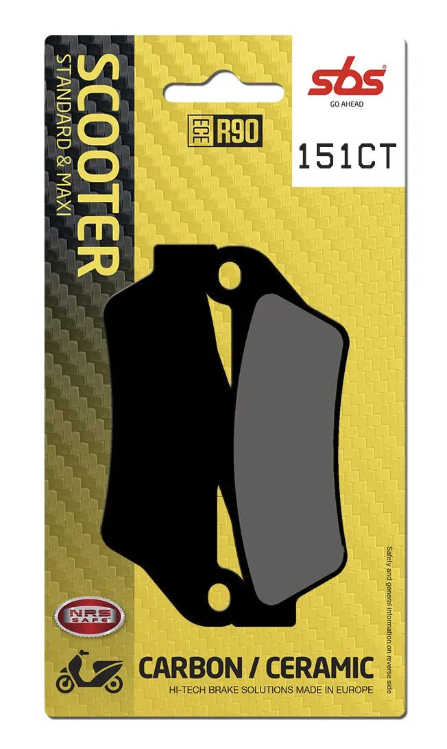 SBS Organic Front & Rear Brake Pads 151CT
